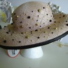 Jack McConnell GORGEOUS STRAW HAT with STUDS & STONES - BRAND NEW with TAG!