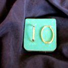 Yellow Eterna Gold Pierced Earrings