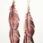 Multi Printed Feather Earrings