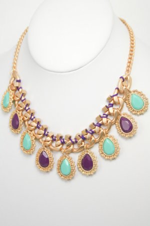 Teardrop Chain Link Necklace