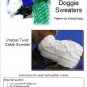 Dog Sweater Knitting Pattern EASY PDF Aran Pretzel Twist