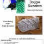 Wandering Path Cable Dog Sweater Knitting pattern PDF