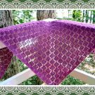 Easy to knit garter stitch diamond lace shawl pattern PDF