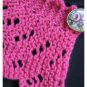 Lace Collar knitting pattern Raspberry Ripple design PDF Easy to knit