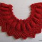 Lace Collar knitting pattern Candy Apple Red design PDF Easy to knit