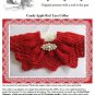 Lace Collar knitting pattern Candy Apple Red design PDF Easy to knit