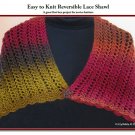 Easy to Knit Reversible Lace Shawl