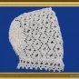 Lace Baby Hat Bonnet PDF Knitting pattern EASY to Knit Victorian style