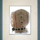 Lace Baby Bonnet knitting pattern PDF Victorian Shell design Original pattern