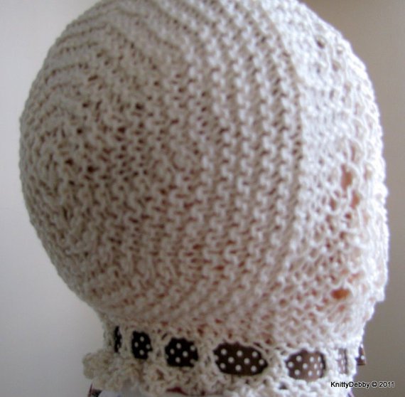 Garter Stitch Diamond Lace Baby PDF Knitting pattern EASY