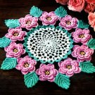 Crochet Rose Doily Classic Vintage Irish Crochet PDF pattern 1957