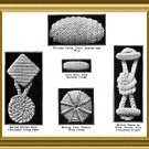 Vintage Crochet Buttons Pattern from 1915 PDF