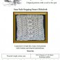 Aran style dish cloth knitting pattern -  Stepping Stones design
