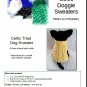 Celtic Triad Dog sweater knitting pattern