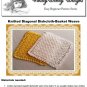 Diagonal Basket Weave Dishcloth knitting pattern PDF