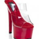 00458F-TRECHEST-702: Treasure Chest - Women's 6 3/4" Hollow Platform Heels with Double Strap