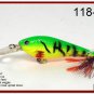 [BP 118-98]3.5"" Firetiger Bass Pike Trout Fishing Lure Bait Tackle