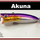 [BP 147-82]2.2"" Holographic Fuchsia Bass Trout Topwater Fishing Lure Popper