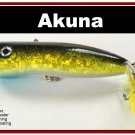 [BP 147-85]2.2"" Holographic Black Gold Bass Trout Topwater Fishing Lure Popper