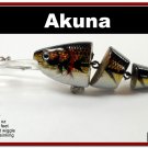 [BP 20-88]3.5"" Holographic Brown Bass Trout Fishing Lure Swimbait