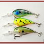 [BP 3 FLA 55 A]Lot of 3 Deep Diver 4.3"" Bass Pike Fishing Lure Bait A