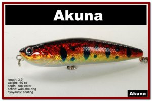 [BP 45-81]4"" Holographic Red Leopard Bass Pike Topwater Fishing Lure