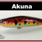 [BP 45-81]4"" Holographic Red Leopard Bass Pike Topwater Fishing Lure