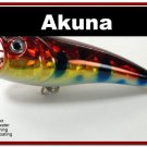 [BP 48-81]2.4"" Holographic Red Leopard Bass Topwater Fishing Popper