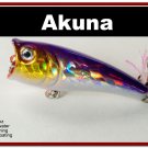 [BP 48-82]2.4"" Holographic Fuchsia Bass Topwater Fishing Popper