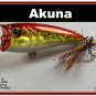 [BP 48-84]2.4"" Holographic Red Bass Topwater Fishing Lure Popper