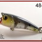 [BP 48-96]2.4"" White Bass Trout Topwater Fishing Lure Popper Bait