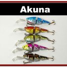 [BP 5 FLA 20 B]Lot of 5 Bass Trout Pike Fishing Lure Swimbait Tackle B