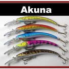 [BP 5 FLA 82 B]Lot of 5 5.9"" Deep Diving Pike Bass Fishing Lure Bait B