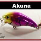 [BP 52-87]2.2"" Holographic Purple Bass Pike Trout Fishing Lure