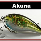 [BP 56-85]3.1"" Holographic Gold Bass Pike Trout FAT Fishing Lure