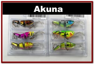 [BP 6PK 3FLA20A and 3FLA20C]6 Pack Bass Trout Pike Fishing Lure Swimbait Tackle C