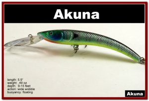 [BP 82-97]5.9"" Bluegill Deep Diving Pike Bass Fishing Lure Tackle