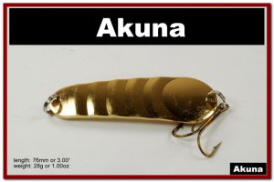 [SP  02-23]3"" Gold Bass Pike Trout Casting Spoon Fishing Lure