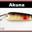 [SP  02-25]3"" Brown Shad Bass Pike Casting Spoon Fishing Lure Bait