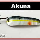 [SP  02-27]3"" Chartreuse Shad Bass Pike Trout Spoon Fishing Lure