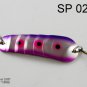 [SP  02-29]3"" Purple Rain Bass Pike Trout Spoon Fishing Lure Bait