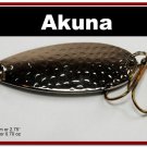 [SP  68-24]2.4"" Nickel Bass Pike Hammered Spoon Fishing Lure