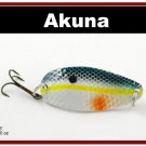 [SP  68-27]2.4"" Chartreuse Shad Pike Hammered Spoon Fishing Lure