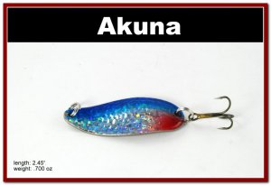 [SP  68-83]2.4"" Holographic Neon Shad Hammer Spoon Fishing Lure