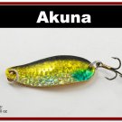 [SP  68-85]2.4""  Holographic Gold Hammer Spoon Fishing Lure Tackle