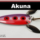 [SP 10-29-2]2.2"" Mini Purple Rain Bass Pike Trout Casting Spoon Fishing Lure
