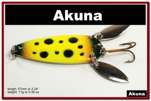 [SP 10-33-2]2.2"" Mini Viking Bass Pike Trout Casting Spoon Fishing Lure