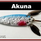 [SP 10-83-2]2.2"" Mini Holographic Neon Shad Bass Pike Trout Casting Spoon Fishing Lure