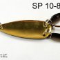 [SP 10-85-2]2.2"" Mini Holographic Gold/Black Bass Pike Trout Casting Spoon Fishing Lure