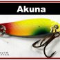 [SP 14-34-2]1.5"" Mini Holographic Chartreuse Bass Pike Trout Casting Spoon Fishing Lure